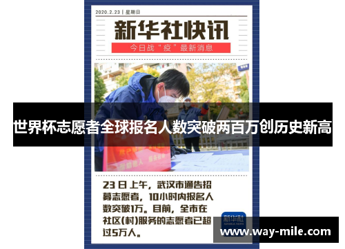 世界杯志愿者全球报名人数突破两百万创历史新高